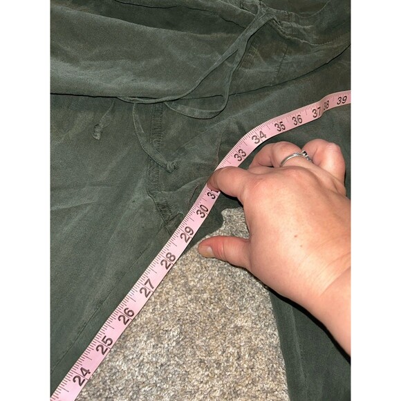 Side Stitch Womens 3x Plus Green Lyocell Joggers‎ Pants Cropped - Picture 4 of 6